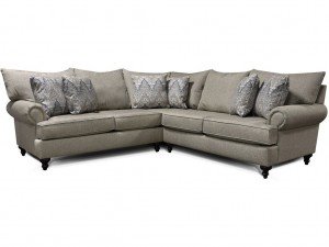 Gray Sectional with Character by England Furniture